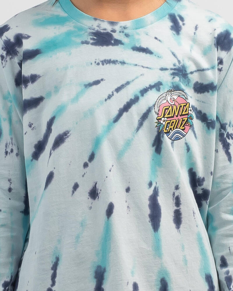 Santa Cruz Girls' Crane Dot Long Sleeve T-Shirt for Womens