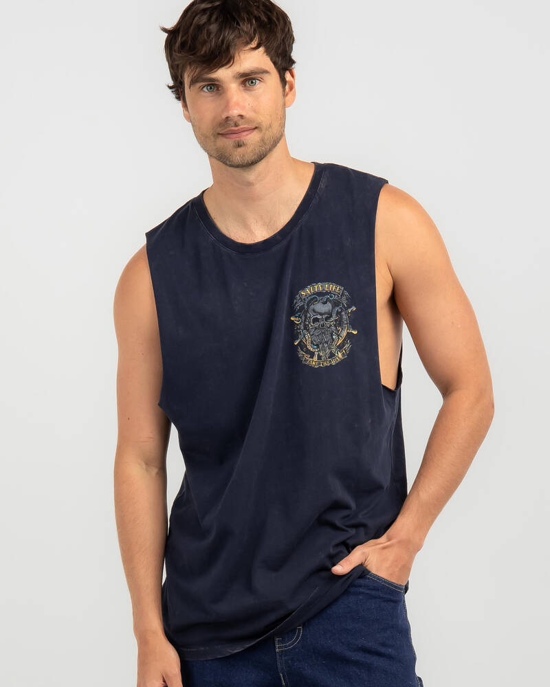 Salty Life Sea Devil Muscle Tank for Mens
