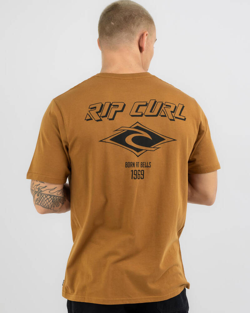 Rip Curl Fade Out Icon T-Shirt for Mens