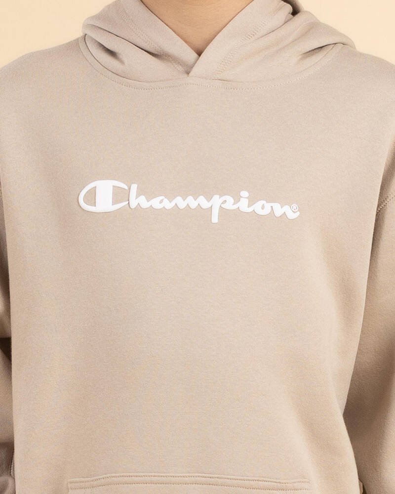 Champion Boys' Puff Script Hoodie for Mens