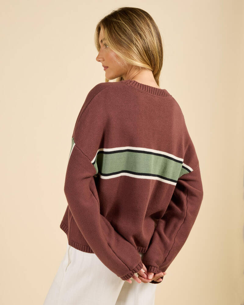 RVCA Ivy Stripe Sweater for Womens