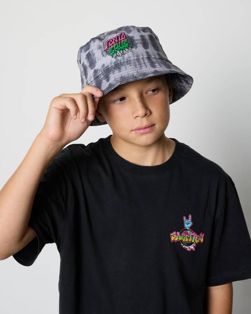 Santa Cruz Boys' Rad Dot Hollow Bucket Hat for Mens