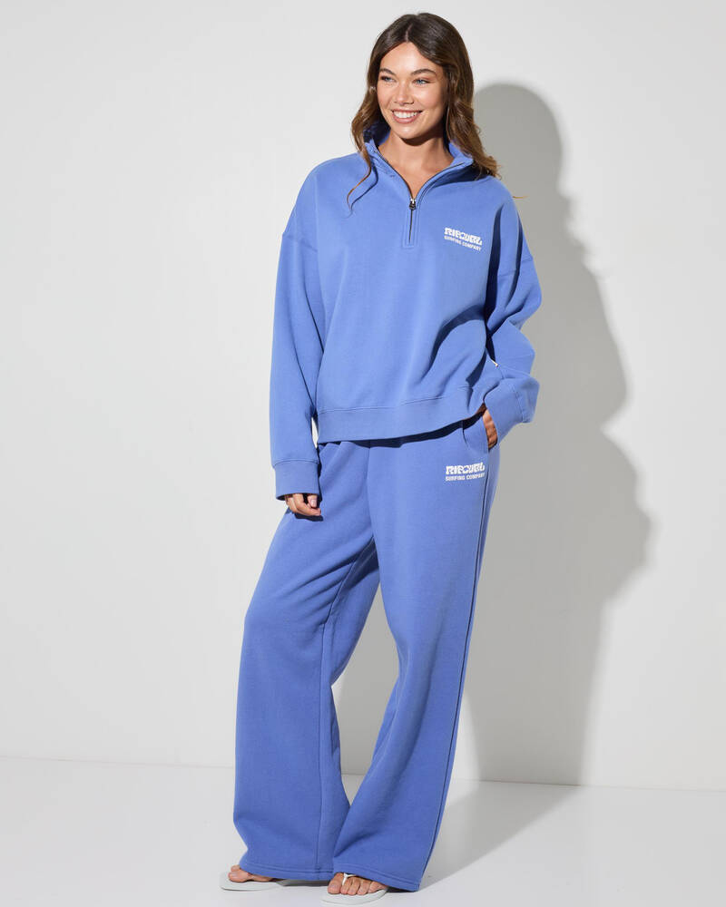 Rip Curl Surf Puff 1/4 Zip Sweatshirt for Womens
