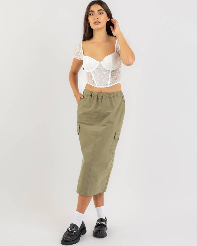 Ava And Ever Duchess Lace Corset Top for Womens