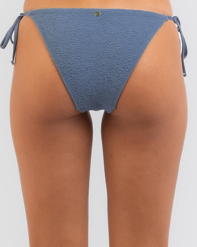 Rusty Sandalwood Midi Side Tie Bikini Bottom for Womens
