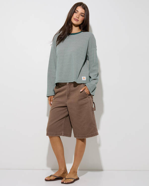 Rhythm Lexi Stripe Long Sleeve T-Shirt for Womens