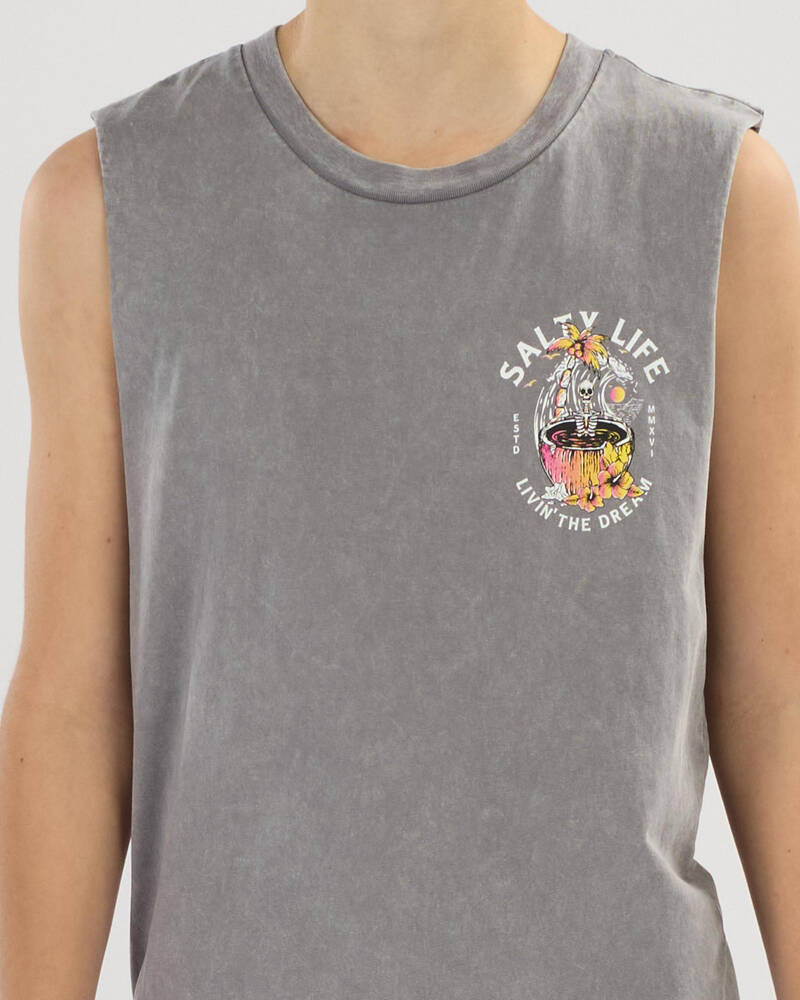 Salty Life Boys' Coco-Soak Muscle Tank for Mens