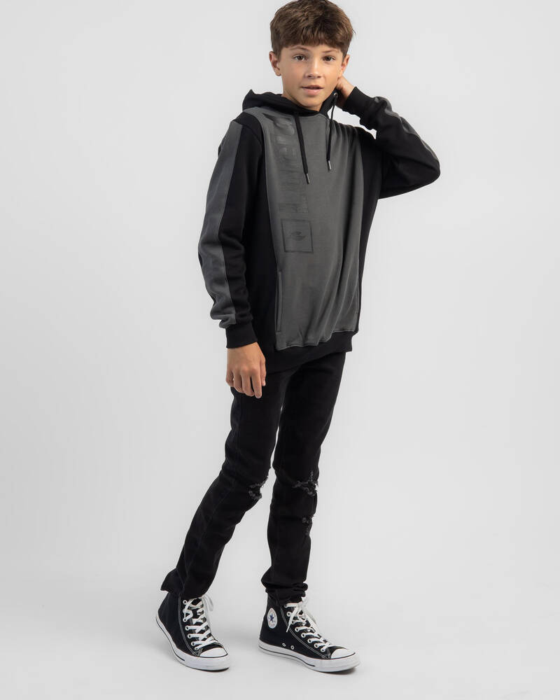 Shop Lucid Boys' Oriented Hoodie In Black/grey - Fast Shipping & Easy ...