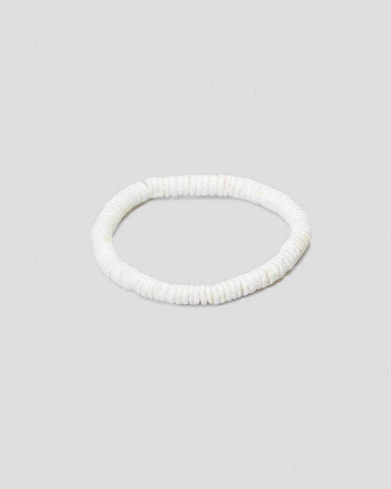 Classics 77 White Shell Bracelet for Mens