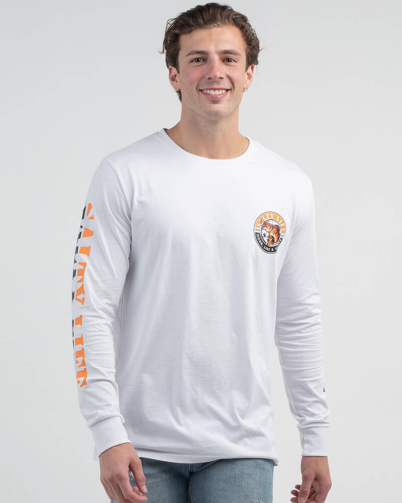 Salty Life Hooked Long Sleeve T-Shirt for Mens