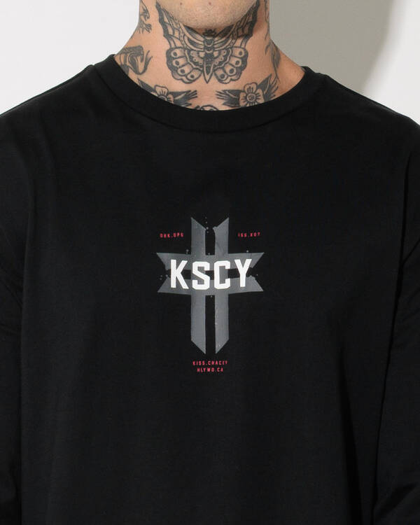 Kiss Chacey Mortal Cape Back Long Sleeve T-Shirt for Mens