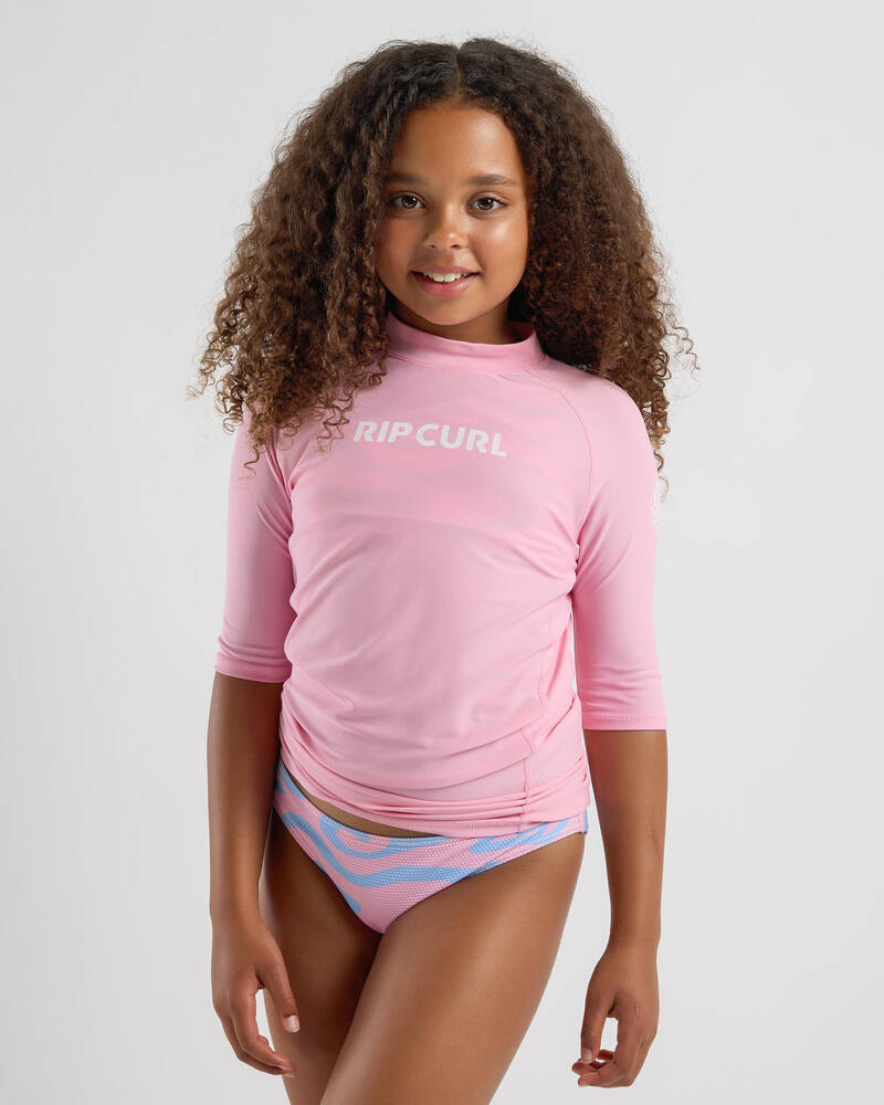 Rip Curl Girls' Classic Surf Short Sleeve Rash Vest for Womens