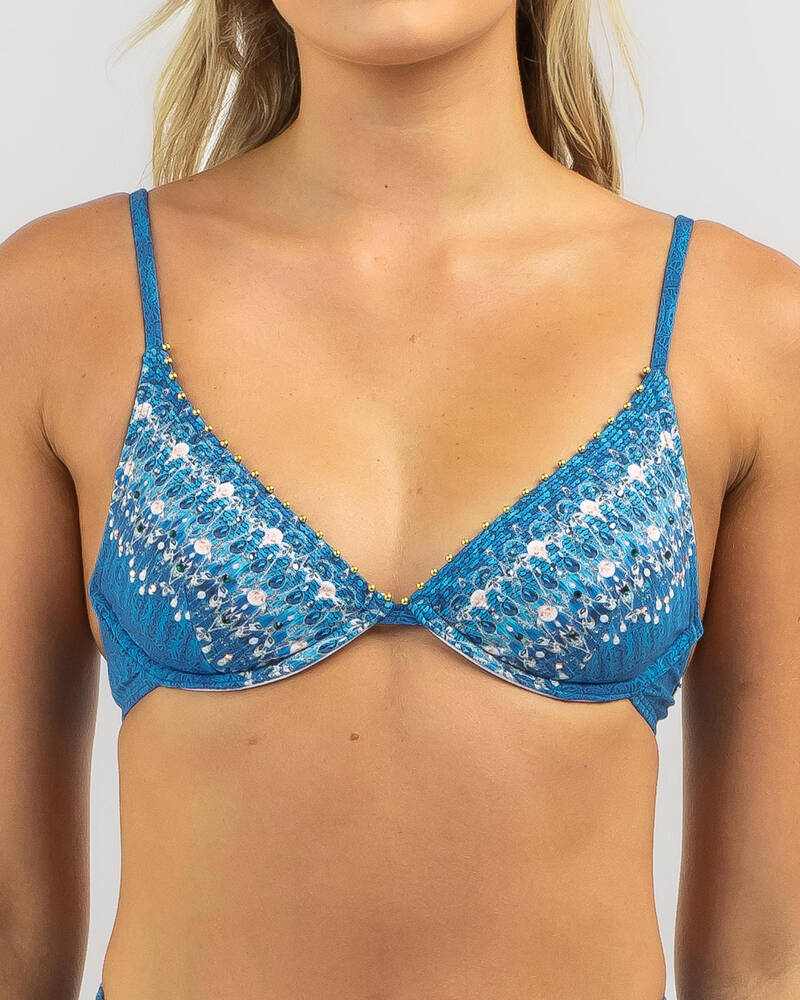 Topanga Royal Jewel Underwire Bikini Top for Womens