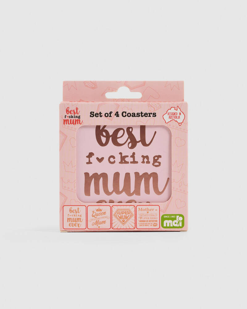 Get It Now Mum Coasters Set for Unisex