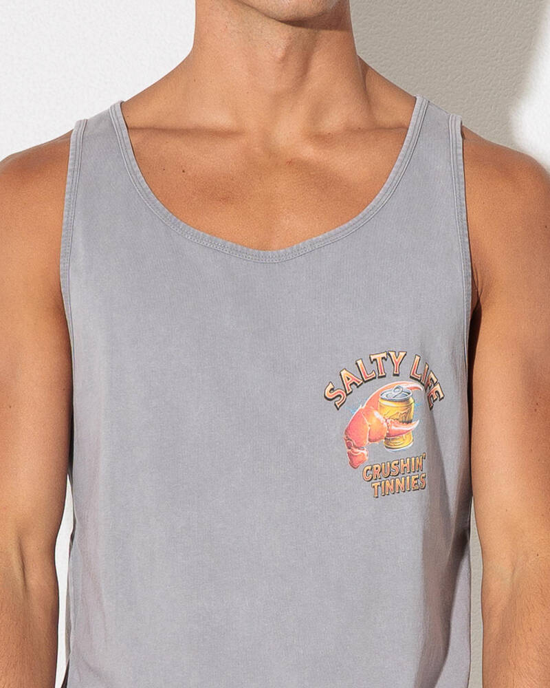 Salty Life Crushin' Tinnies 2.0 Singlet for Mens