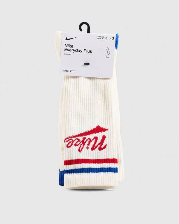 Nike Everyday Plus Crew Socks 3 Pack for Mens