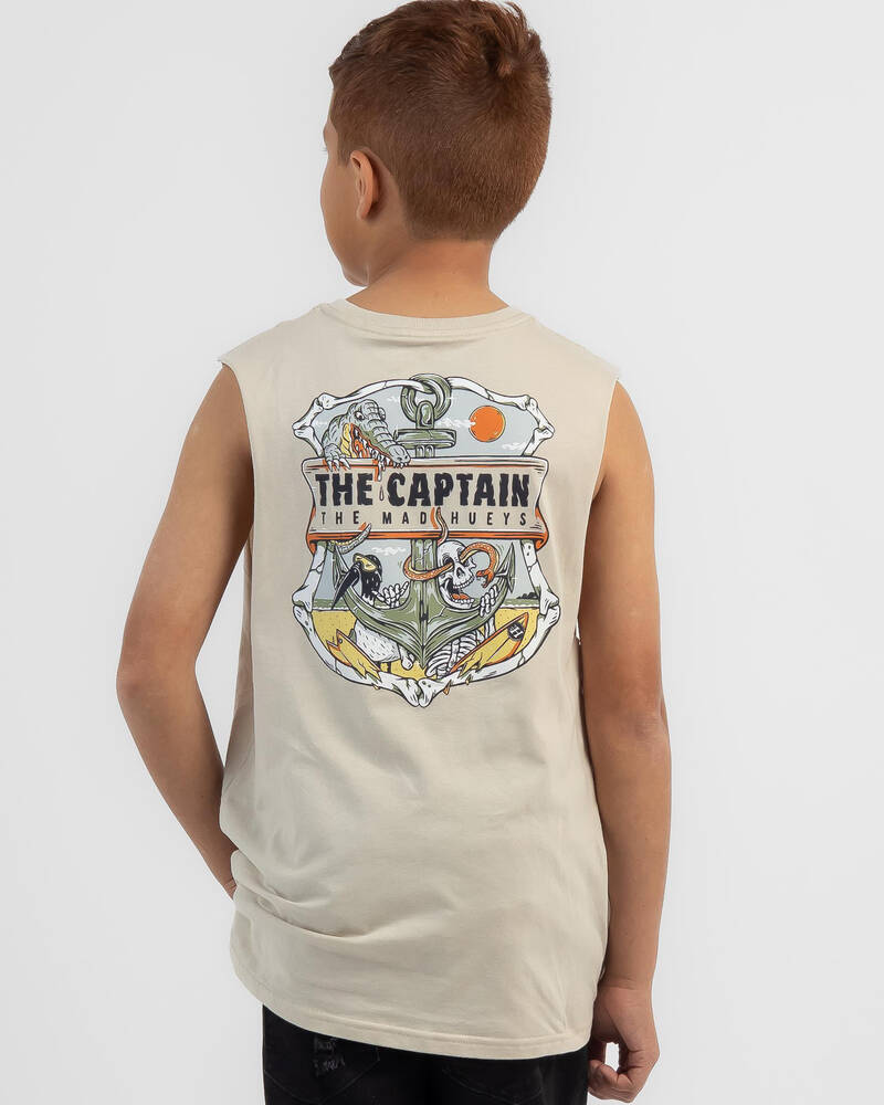 The Mad Hueys Boys' Sea Captain Muscle Tank for Mens