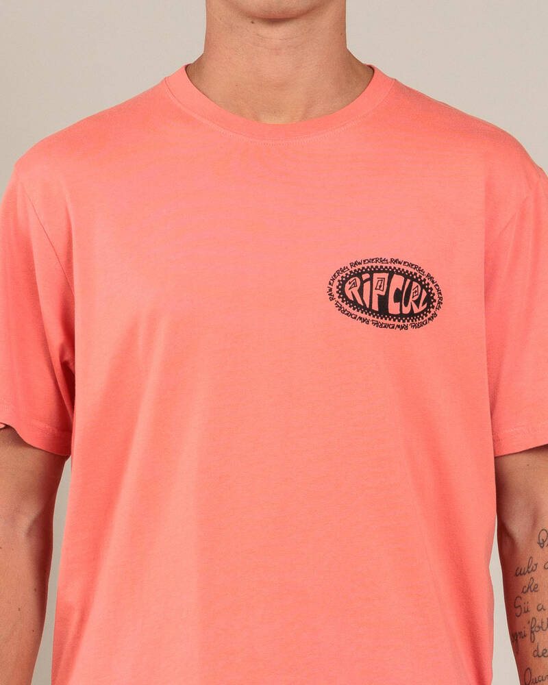 Rip Curl Raw Energy De Oval T-Shirt for Mens