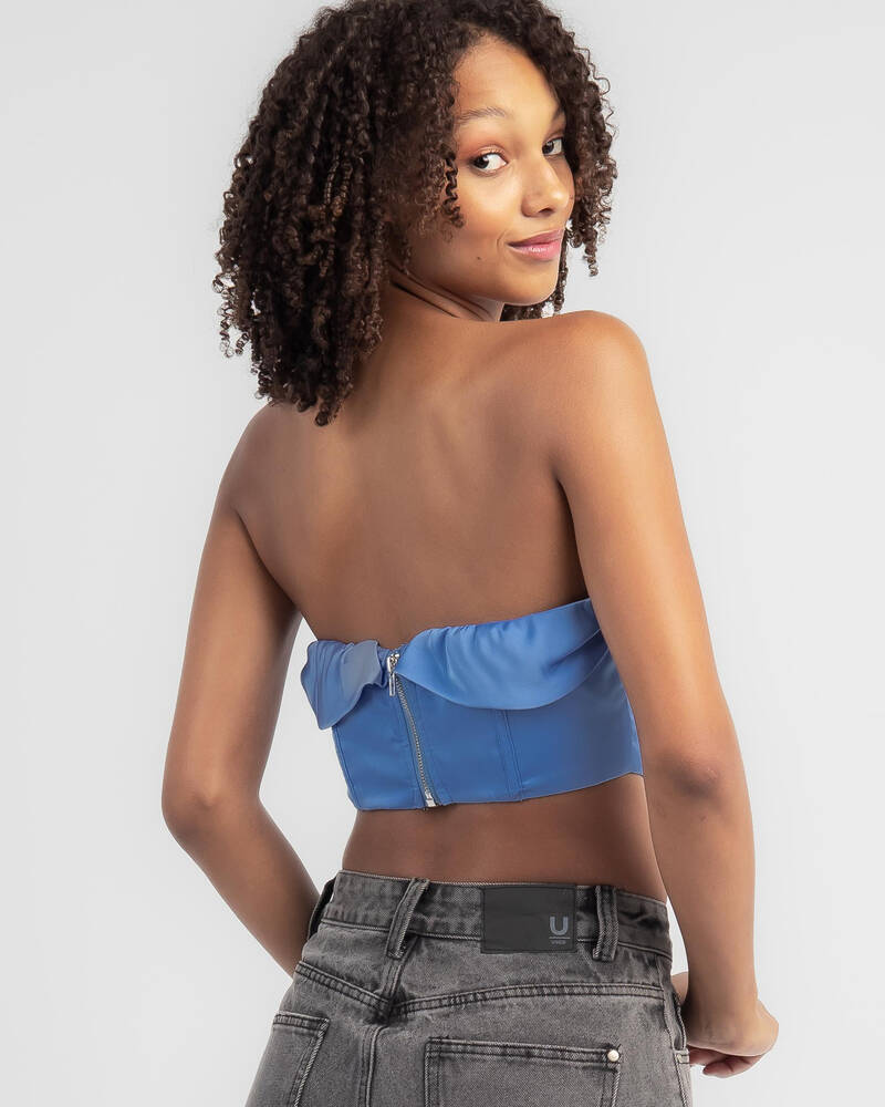 Alive Girl Lindsay Satin Corset Top for Womens