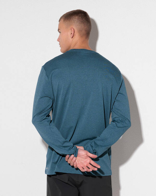 Rip Curl Stack Brand Icon Long Sleeve Rash Vest for Mens