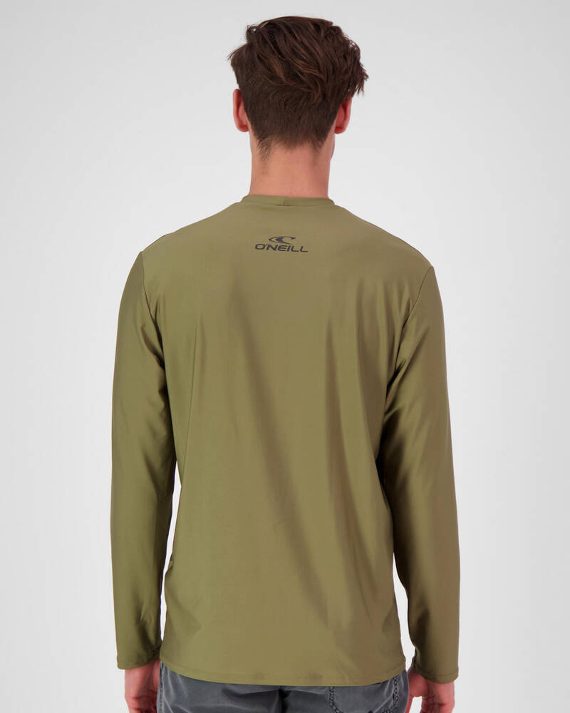 O'Neill Basic Skins Long Sleeve Rash Vest for Mens