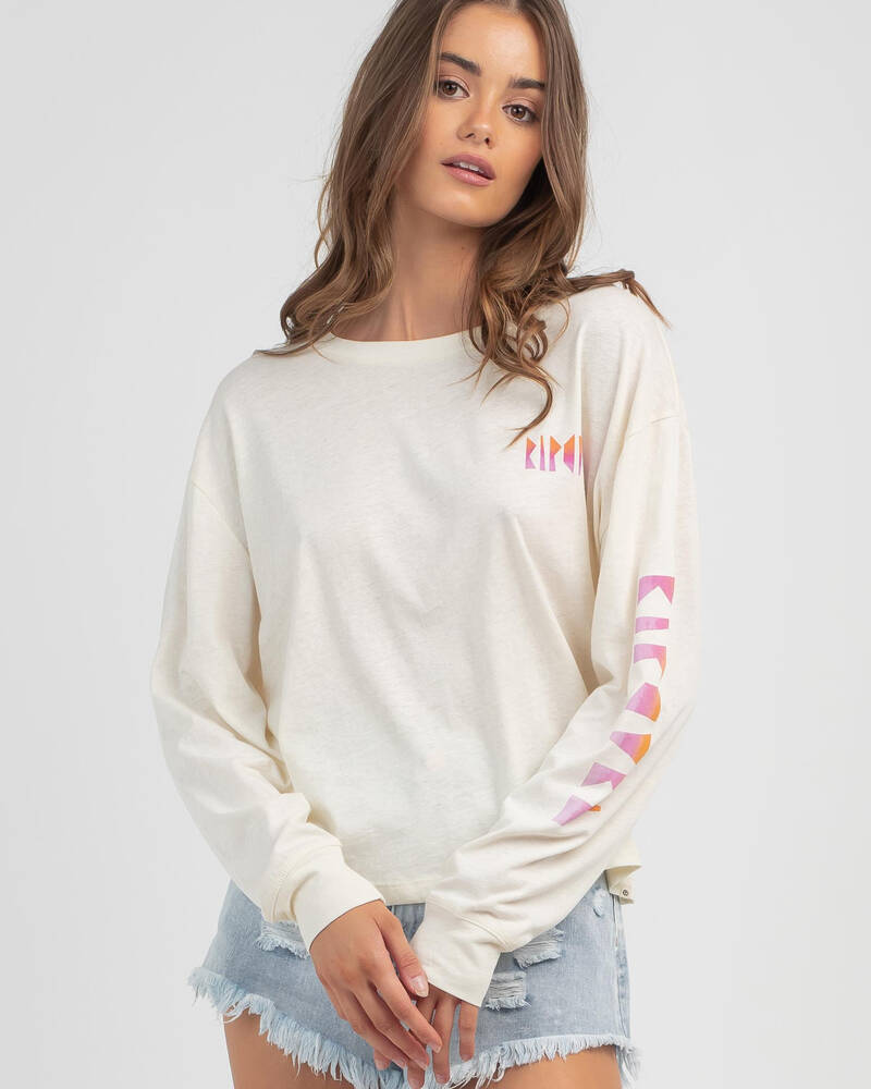 Rip Curl Wave Shapers Long Sleeve T-Shirt for Womens