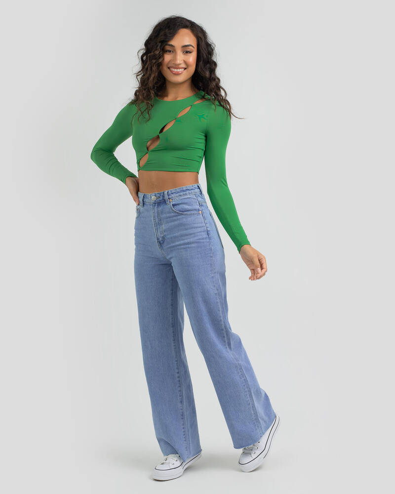 Ziggy Denim Hi Mum Wide Jeans for Womens