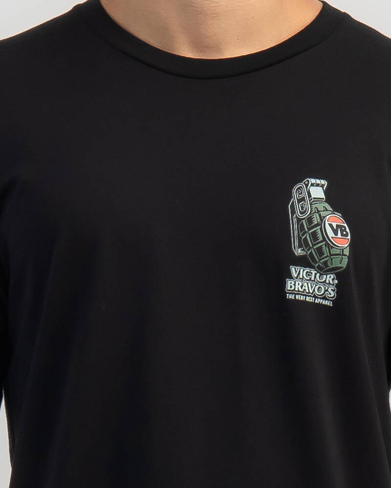 Victor Bravo's Badge Green T-Shirt for Mens