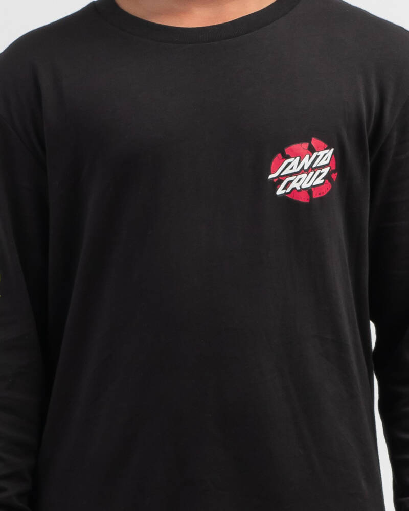 Santa Cruz Boys' Meek Slather Long Sleeve T-Shirt for Mens