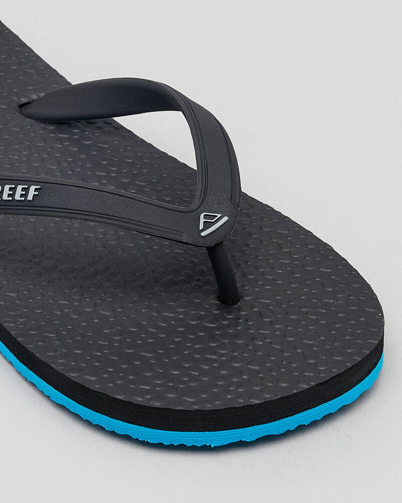 Reef Boys' Switchfoot Thongs In Black/blue - Fast Shipping & Easy ...