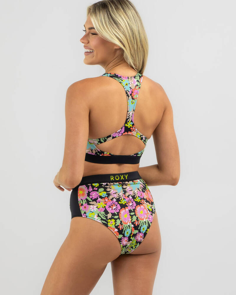 Roxy Active High Waisted Bikini Bottom for Womens