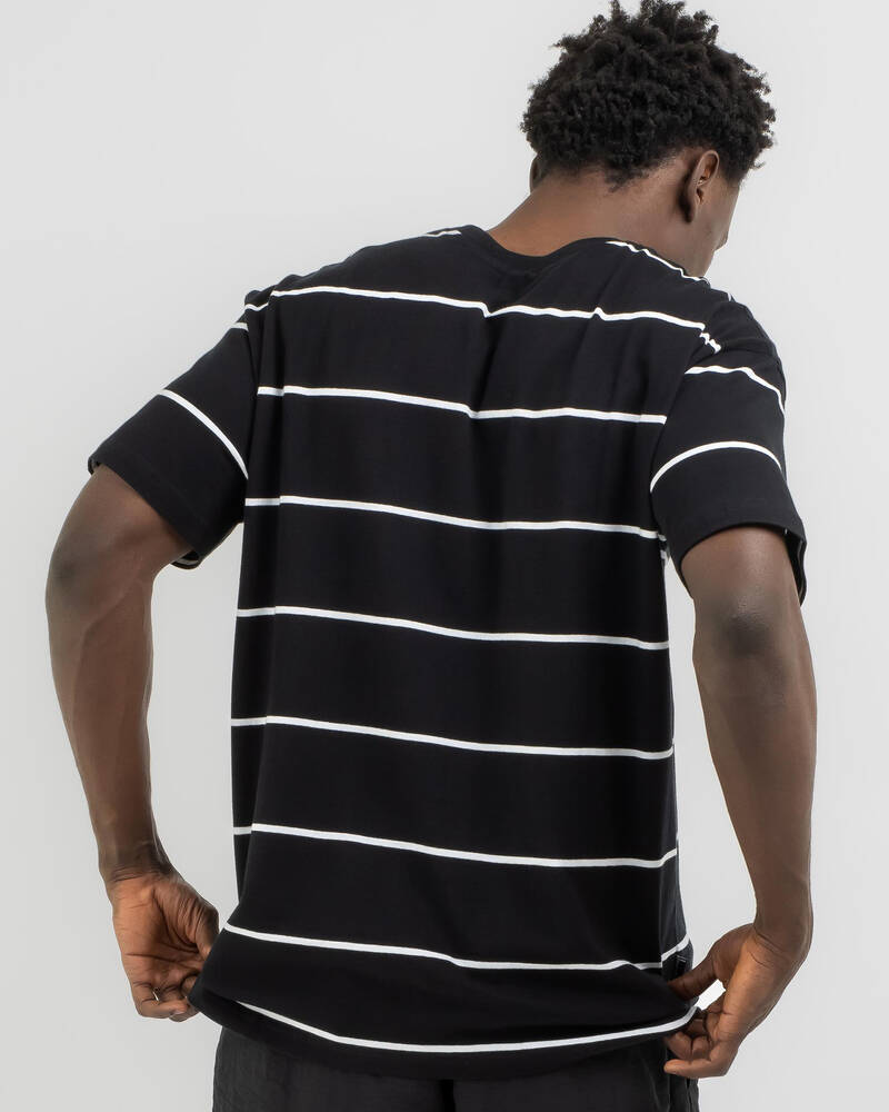 Stussy Hand Drawn Stripe T-Shirt for Mens