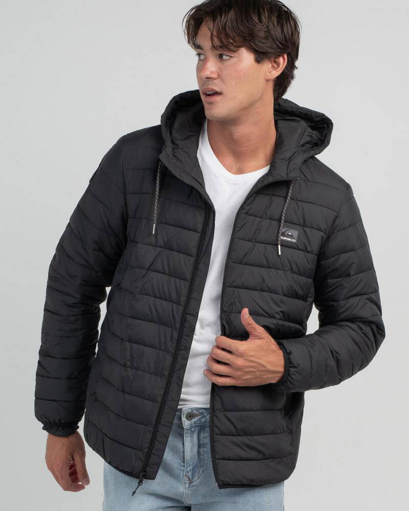 Quiksilver Scaly Hooded Puffer Jacket for Mens