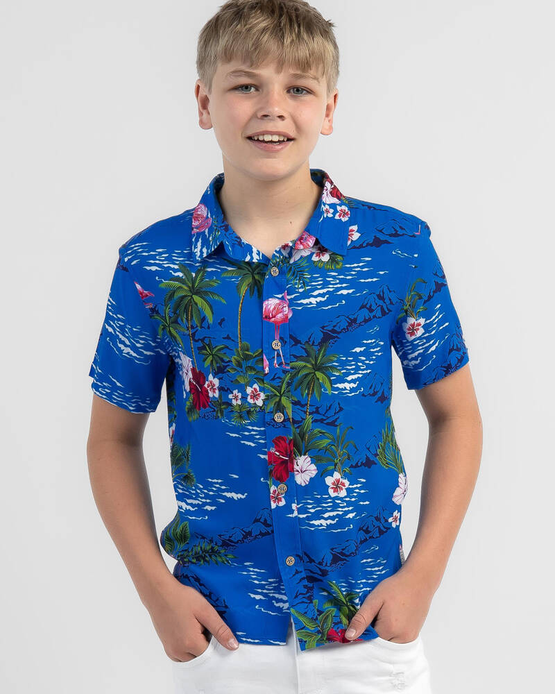 Lucid Boys' Arcade Short Sleeve Shirt for Mens
