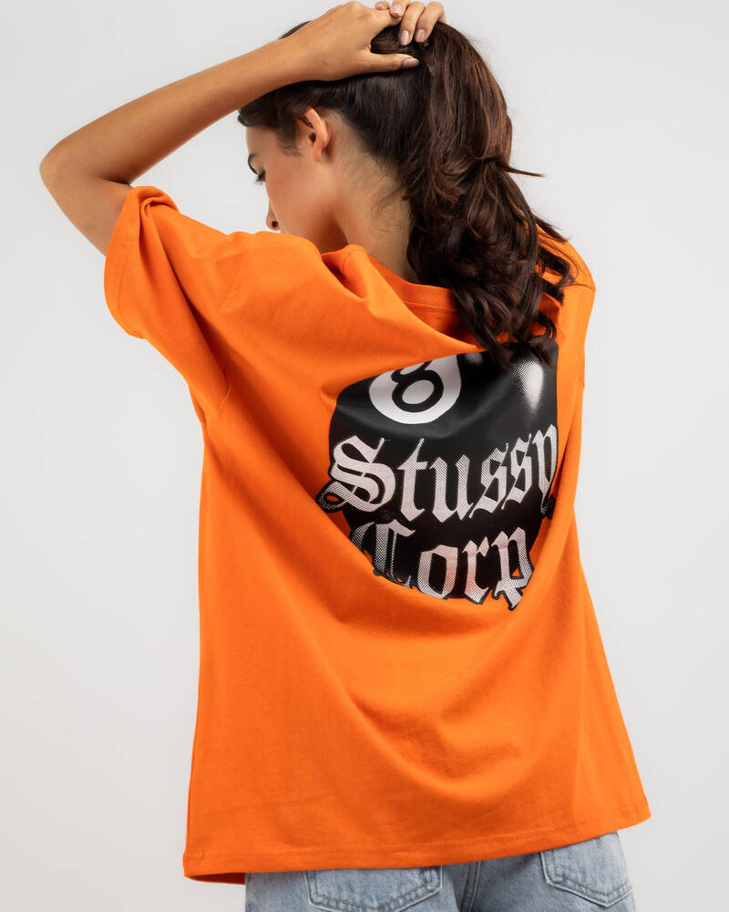 Stussy 8 Ball Corp Relaxed T-Shirt for Womens