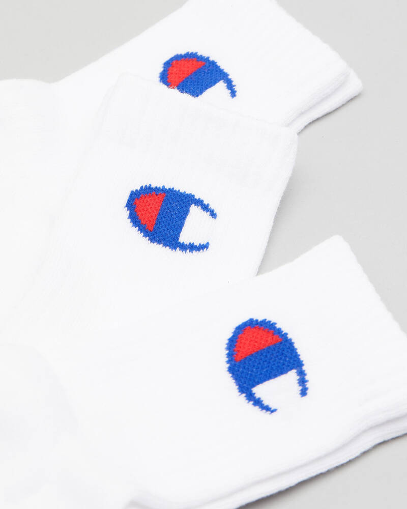 Champion Toddlers' Sport C Logo Crew Socks 3 Pack for Mens
