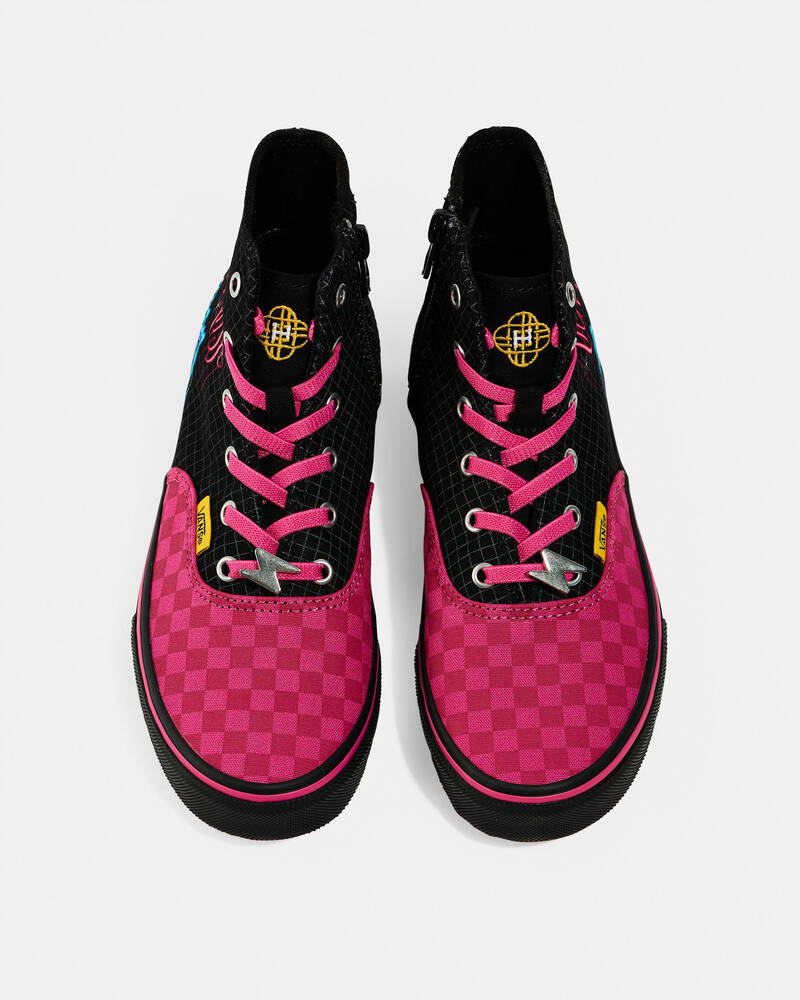 Vans Girls' KPop Demon Hunters Authentic Hi 2.0 Zip Shoes for Womens
