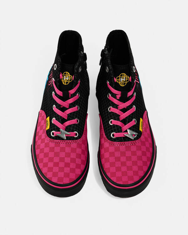 Vans Girls' KPop Demon Hunters Authentic Hi 2.0 Zip Shoes for Womens