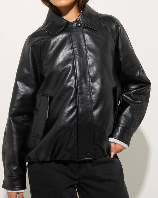 Ava And Ever Aero Faux Leather Jacket for Womens