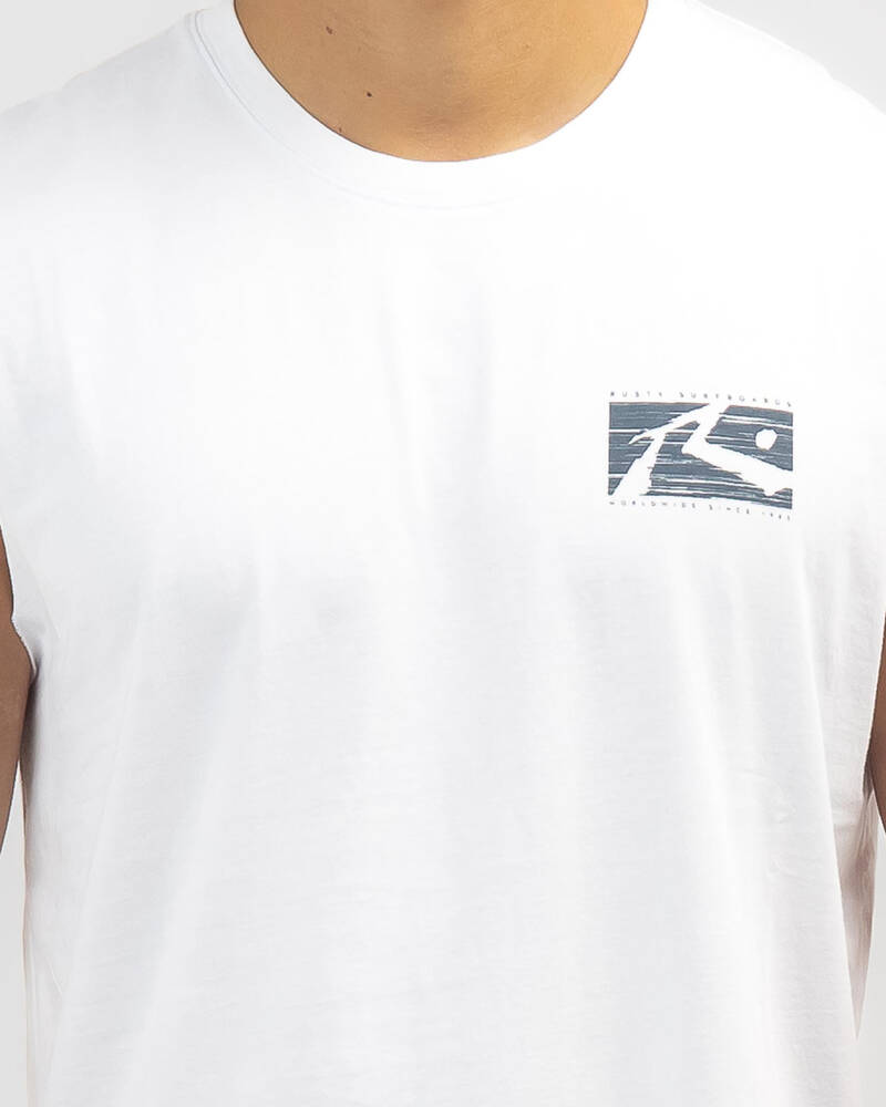 Rusty R Dot Muscle Tank for Mens