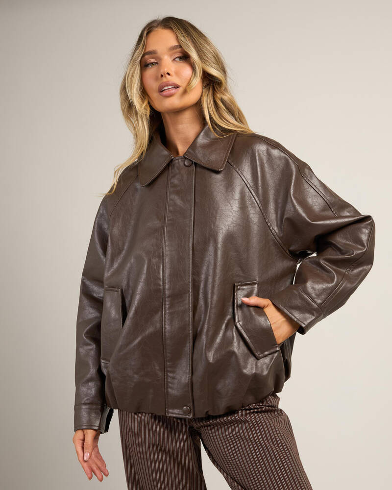 Ava And Ever Aero Faux Leather Jacket for Womens