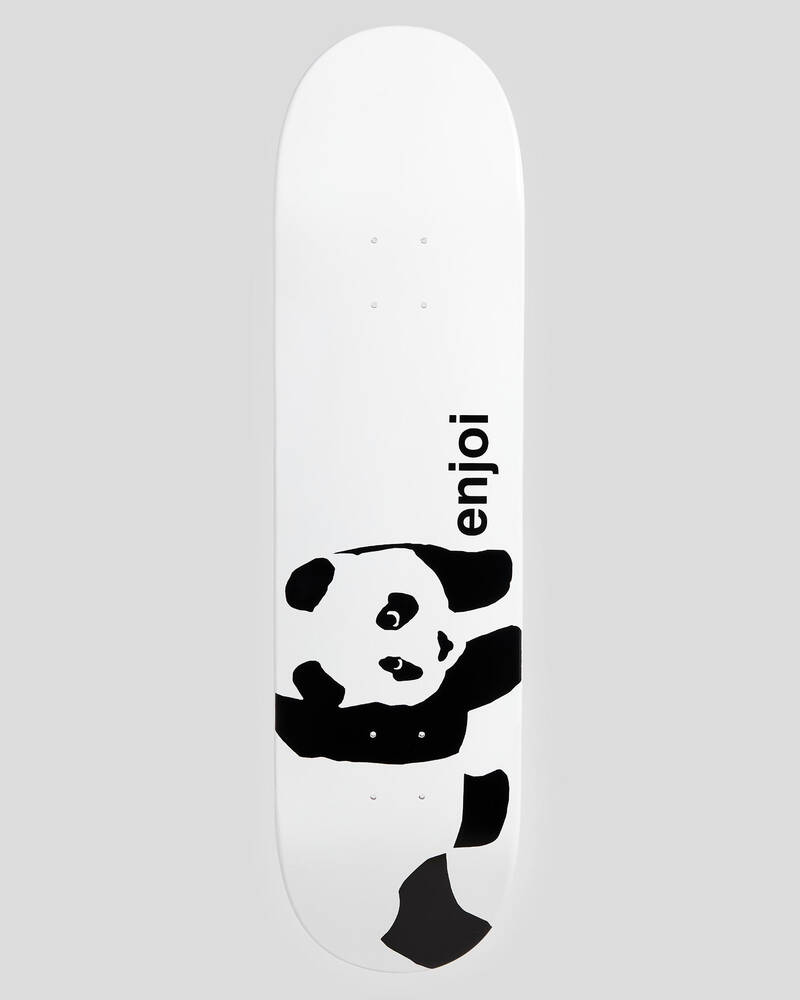 Enjoi Wide Panda Logo 8.25" Skateboard Deck for Mens