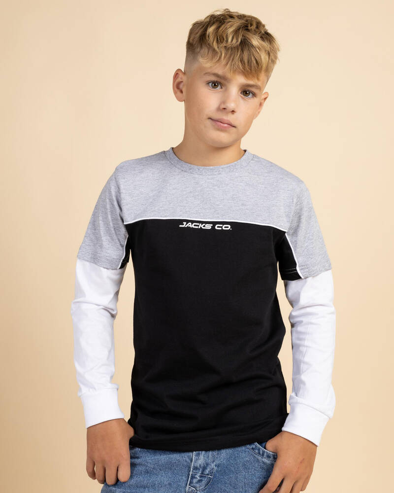 Jacks Boys' Cloudline Layered Long Sleeve T-Shirt for Mens