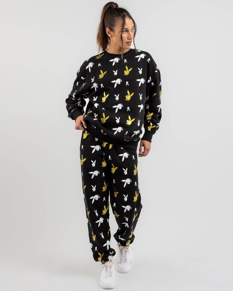 Playboy Bunny All Over Sweatshirt for Womens