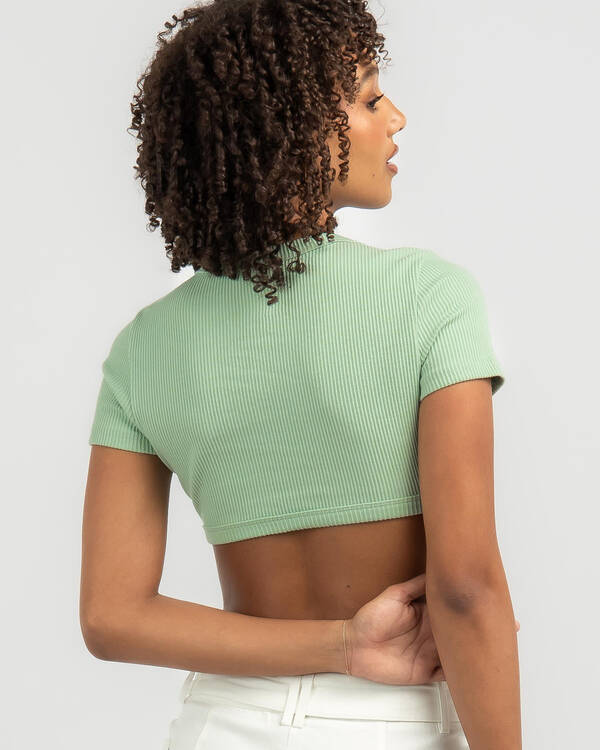 Ava And Ever Kendra Ultra Crop Baby Tee for Womens