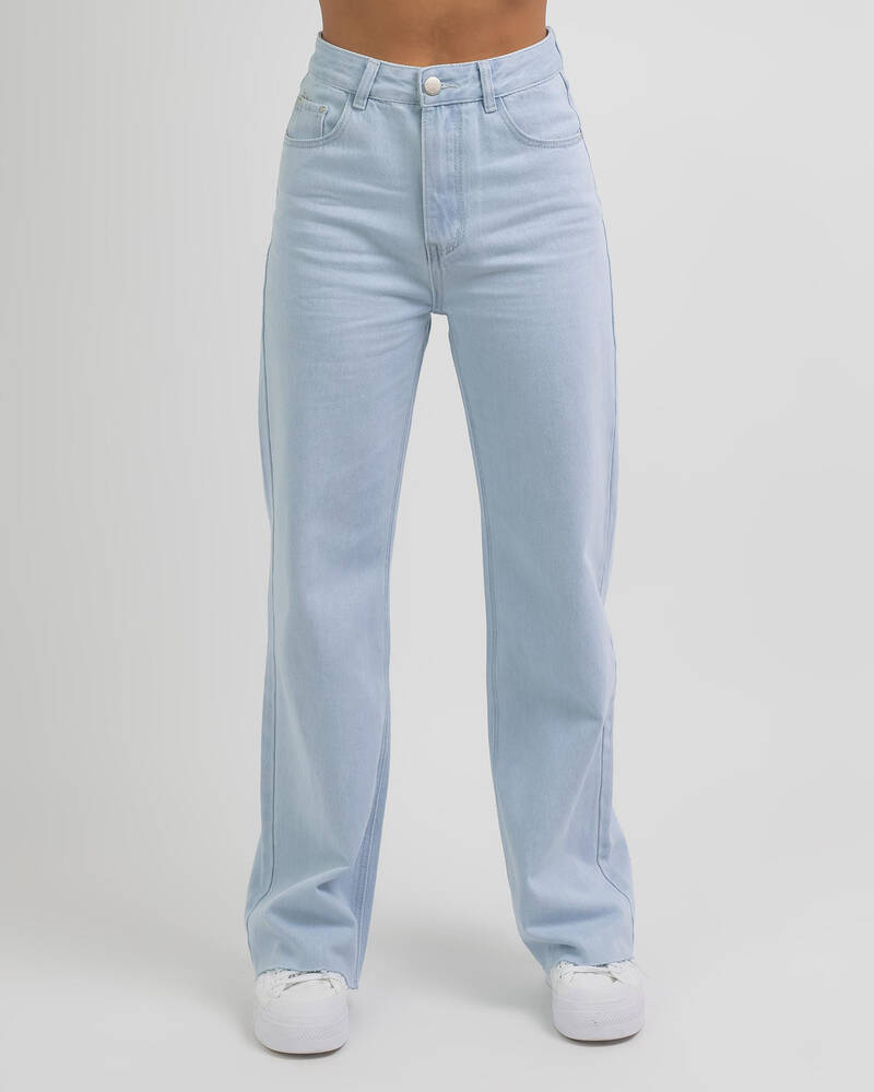 Ava And Ever Robbie Loose Wide Leg Jeans for Womens