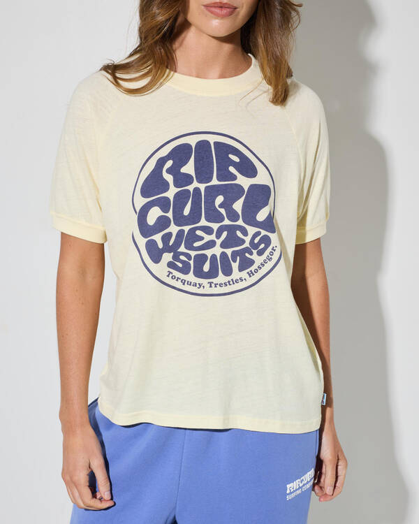 Rip Curl SG Wettie Ringer T-Shirt for Womens