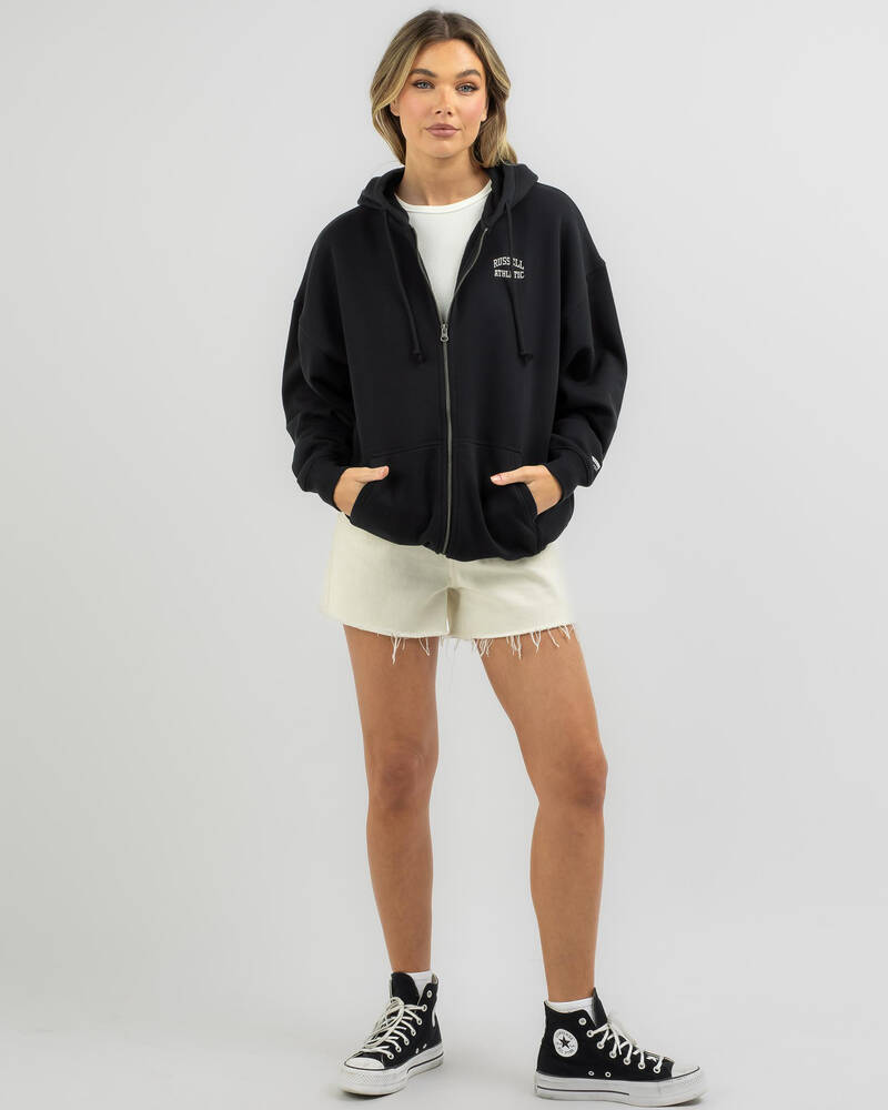 Russell Athletic Originals Embroidered Zip Through Hoodie for Womens