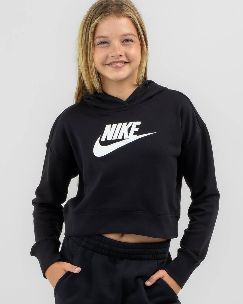 Nike Girls' Club Cropped Hoodie for Womens