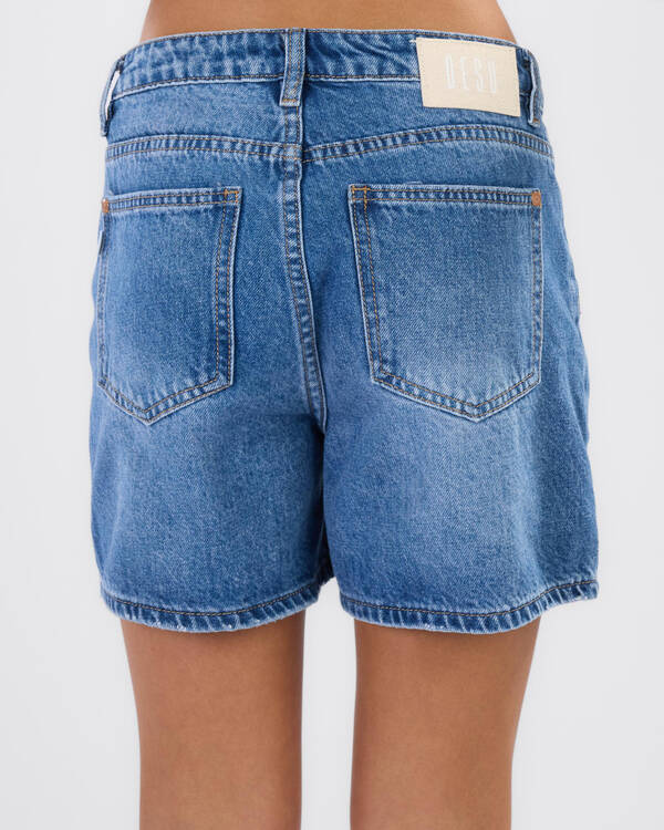 DESU Girls' Byron Mid Denim Shorts for Womens